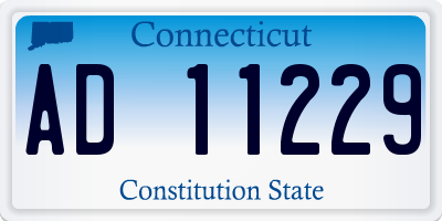 CT license plate AD11229
