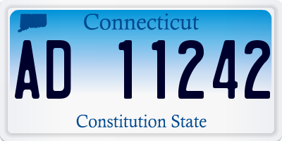 CT license plate AD11242