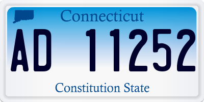 CT license plate AD11252
