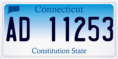 CT license plate AD11253