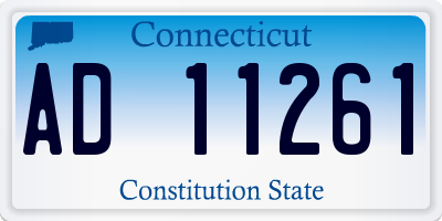 CT license plate AD11261