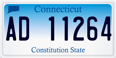 CT license plate AD11264