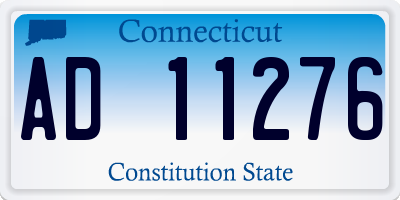 CT license plate AD11276