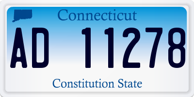 CT license plate AD11278