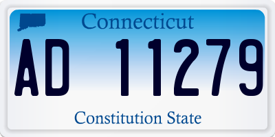 CT license plate AD11279