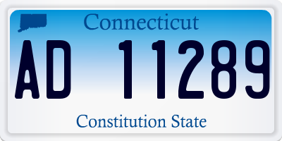 CT license plate AD11289