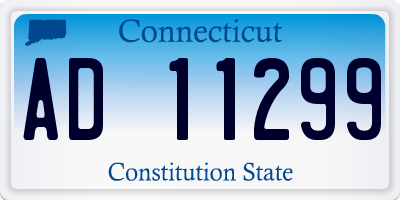 CT license plate AD11299