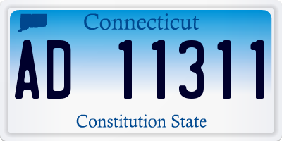CT license plate AD11311