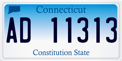CT license plate AD11313