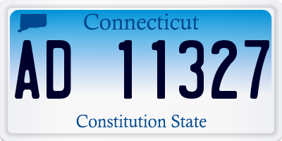 CT license plate AD11327