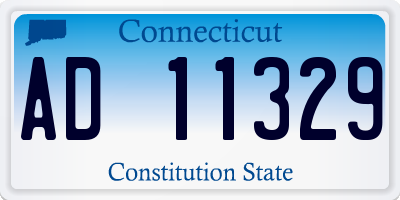 CT license plate AD11329