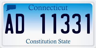 CT license plate AD11331