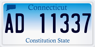 CT license plate AD11337