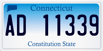 CT license plate AD11339