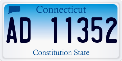 CT license plate AD11352