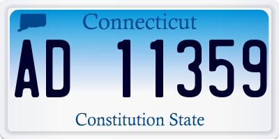 CT license plate AD11359