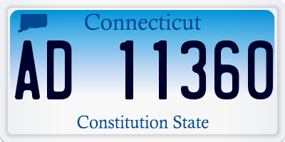 CT license plate AD11360