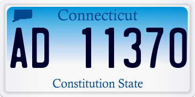 CT license plate AD11370