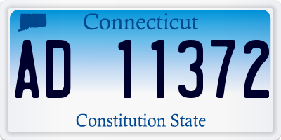 CT license plate AD11372