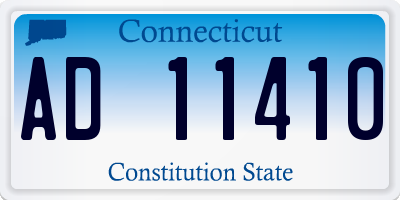 CT license plate AD11410