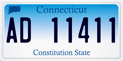 CT license plate AD11411