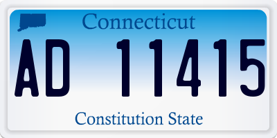 CT license plate AD11415