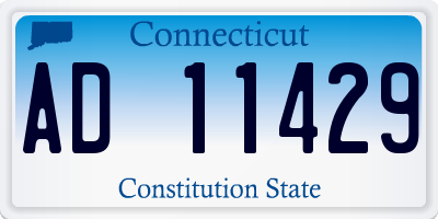 CT license plate AD11429
