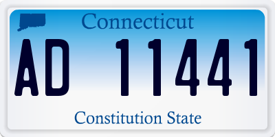 CT license plate AD11441