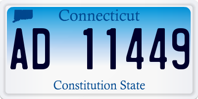 CT license plate AD11449