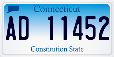 CT license plate AD11452