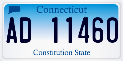 CT license plate AD11460