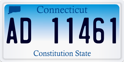CT license plate AD11461