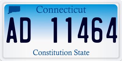CT license plate AD11464