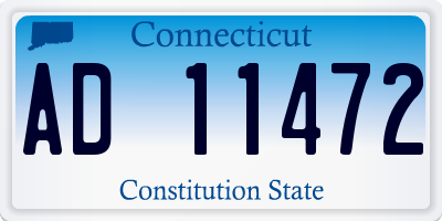 CT license plate AD11472