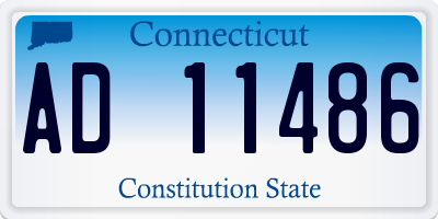 CT license plate AD11486