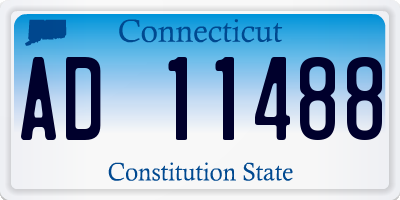 CT license plate AD11488
