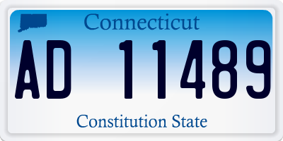 CT license plate AD11489