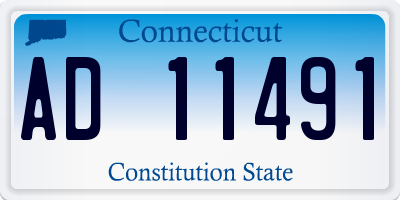 CT license plate AD11491