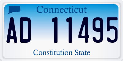 CT license plate AD11495