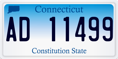 CT license plate AD11499