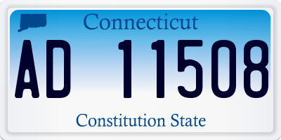 CT license plate AD11508