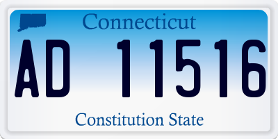 CT license plate AD11516
