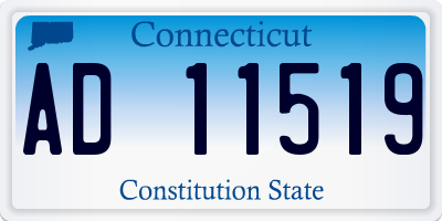 CT license plate AD11519