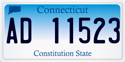 CT license plate AD11523