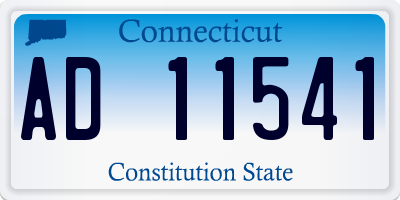 CT license plate AD11541