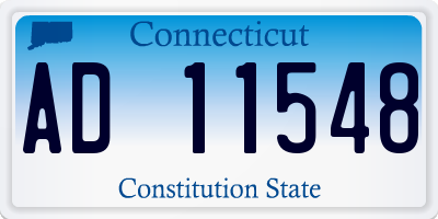 CT license plate AD11548