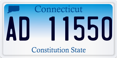CT license plate AD11550