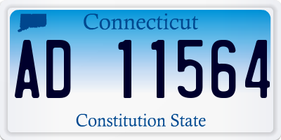 CT license plate AD11564