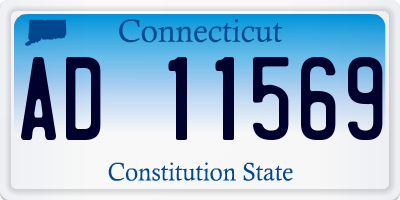 CT license plate AD11569