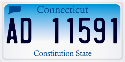 CT license plate AD11591